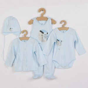 4-dílná kojenecká souprava Koala Moon Varianta: modrá/56 (0-3m)