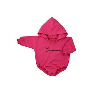 Kojenecké teplákové body baggy s kapucí Koala Dreamer Varianta: tmavě - růžová/80 (9-12m)