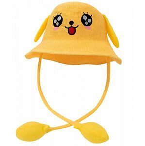 Letní klobouček s pohyblivýma ušima -Žlutý