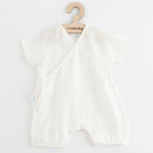 Viga Letní kojene? mušelínový overal New Baby Soft dress Varianta: Letní kojenecký mušelínový overal New Baby Soft dress - béžová/86 (12-18m)