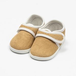 Kojenecké semiškové capáčky New Baby Varianta: 6-12 m - hnědá/6-12 m