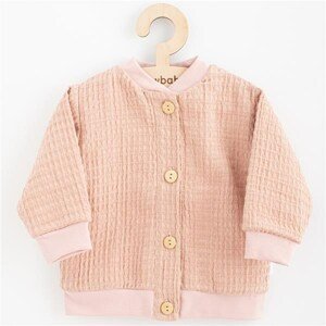 Kojenecký mušelínový kabátek New Baby Comfort clothes Varianta: růžová/56 (0-3m)
