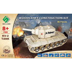Woodcraft construction kit Woodcraft Dřevěné 3D puzzle tank KV 2