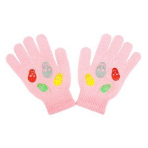 Dětské zimní rukavičky New Baby Girl Varianta: světle - růžová/122 (6-7 let)
