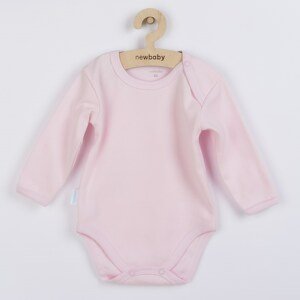 Kojenecké body s dlouhým rukávem New Baby Pastel Varianta: růžová/56 (0-3m)