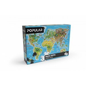 Dudlu Puzzle - Mapa světa, 160 ks – CZ