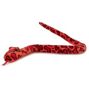 Plyš Had Červený 150cm