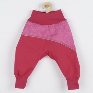 Softshellové kojenecké kalhoty New Baby Varianta: růžová/74 (6-9m)