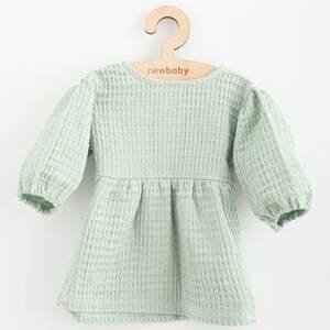 Kojenecké mušelínové šaty New Baby Comfort clothes šalvějová Varianta: zelená/68 (4-6m)
