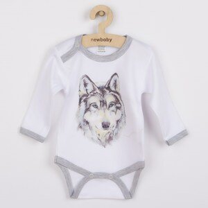 Body s potiskem New Baby Wolf Varianta: šedá/74 (6-9m)