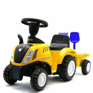 Dětské odrážedlo traktor s vlečkou a nářadím Baby Mix New Holland Varianta: žlutá