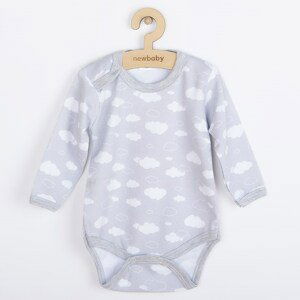 Kojenecké body New Baby Classic II Varianta: obláčky - šedá/80 (9-12m)