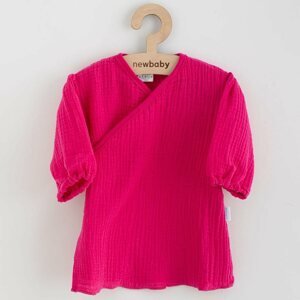 Kojenecké mušelínové šaty s dlouhým rukávem New Baby Elizabeth Varianta: růžová/86 (12-18m)