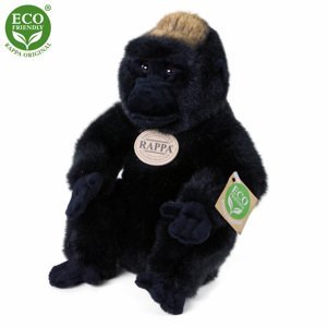 RAPPA Plyšová opice gorila sedící 23 cm ECO-FRIENDLY