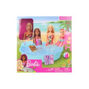 Dudlu Barbie panenka a bazén GHL91