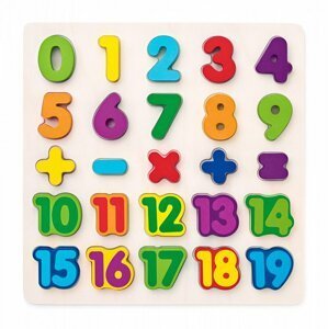 Dudlu Puzzle - číslice na desce