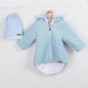 Zimní kojenecký kabátek s čepičkou Nicol Kids Winter Varianta: modrá/68 (4-6m)
