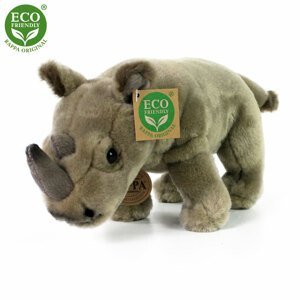 RAPPA Plyšový nosorožec stojící 23 cm ECO-FRIENDLY