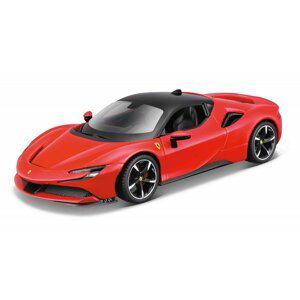 M. Ferrari Assembly line, SF90 Stradale, RED, window box, 1:24