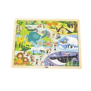 Dětské dřevěné puzzle Viga Varianta: Zoo 48 dílků - multicolor