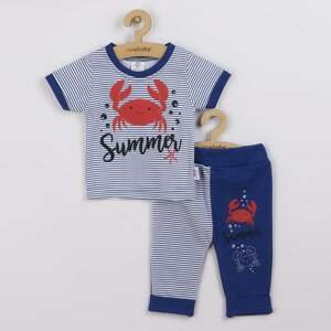 Kojenecké tričko s krátkým rukávem a tepláčky New Baby Summer Varianta: modrá/68 (4-6m)