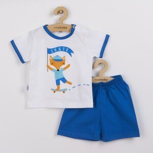 Kojenecká souprava tričko a kraťásky New Baby Liška Varianta: modrá/56 (0-3m)