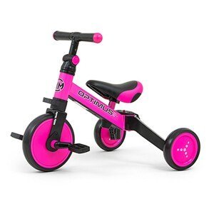 MILLY MALLY Dětská tříkolka Varianta: 3v1 Milly Mally Optimus pink - růžová