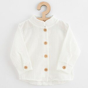 Kojenecká mušelínová košile New Baby Soft dress Varianta: béžová/80 (9-12m)