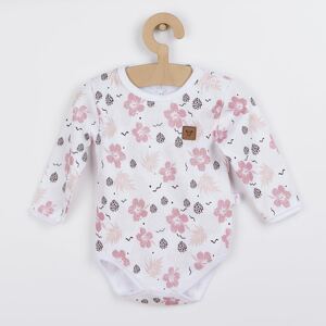 Kojenecké body s dlouhým rukávem Koala Flowers Varianta: růžová/62 (3-6m)