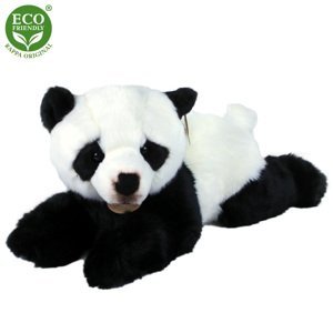 RAPPA Plyšová panda ležící 43 cm ECO-FRIENDLY