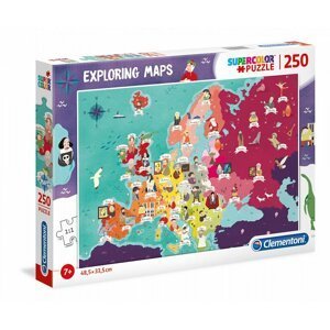 Dudlu Puzzle 250 dílků Mapa - Evropa: osobnosti
