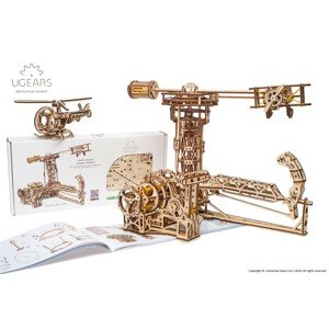 Ugears 3D dřevěné mechanické puzzle Létající stroje