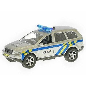 Dudlu Policejní auto kovové 11 cm česky mluvící se světlem (CENA ZA 1 ks)