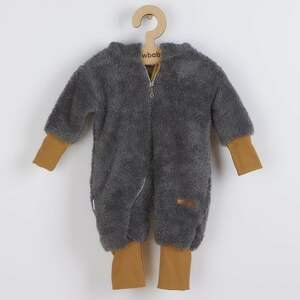 Luxusní dětský zimní overal New Baby Teddy bear Varianta: šedý - šedá/62 (3-6m)