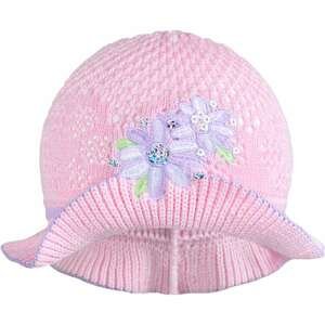 Pletený klobouček New Baby Varianta: růžovo-fialový - růžová/104 (3-4r)