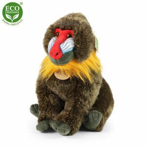 RAPPA Plyšová opice mandril 32 cm ECO-FRIENDLY