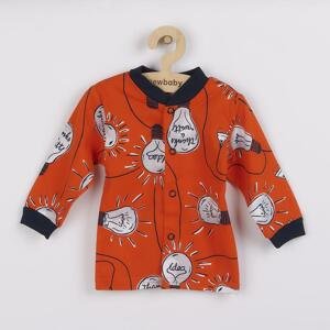 Kojenecký bavlněný kabátek New Baby skvělý nápad Varianta: oranžová/74 (6-9m)