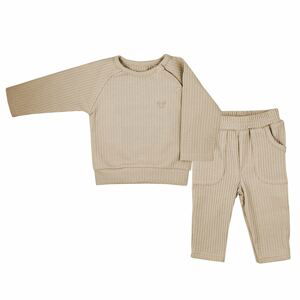 Kojenecké tričko s dlohým rukávem a tepláčky Koala Bello beige Varianta: béžová/62 (3-6m)