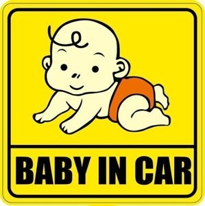 Dudlu Nálepka na auto - miminko leze po zemi