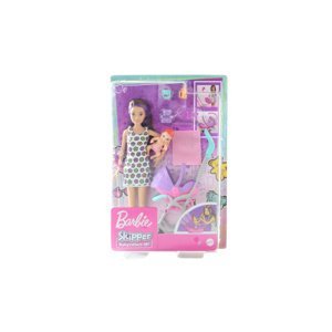 Dudlu Barbie Barbie Chůva herní set Kočárek GXT34
