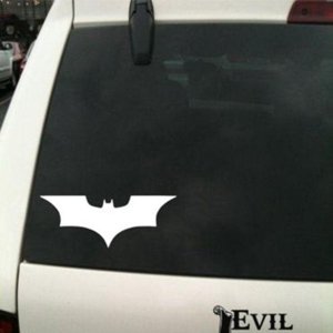 Dudlu Nálepka na auto - Batman Dark Knight - bílá