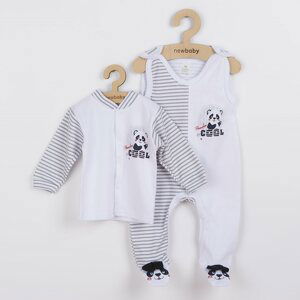 Kojenecká souprava New Baby Panda Varianta: šedá/56 (0-3m)