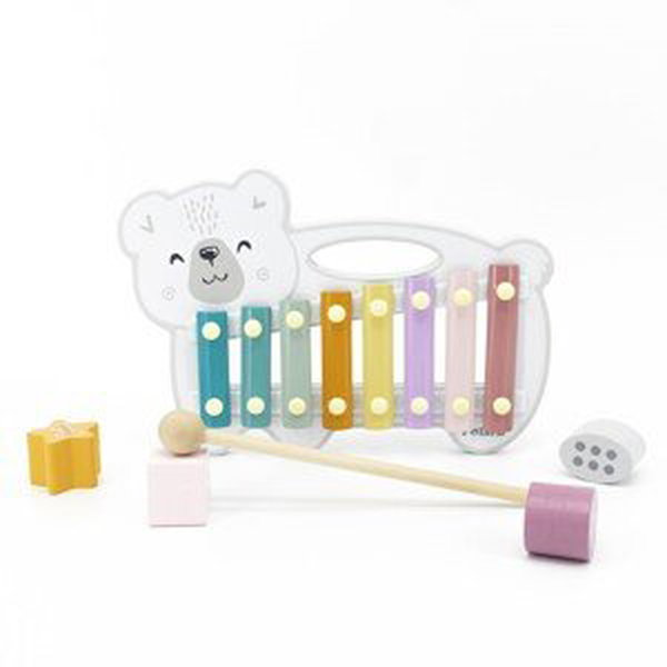 Dřevěný xylofon Viga Lední medvěd - multicolor