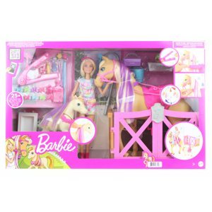 Dudlu Barbie Rozkošný koník s doplňky GXV77