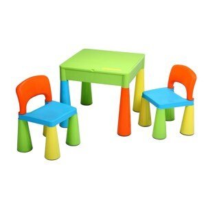 Dětská sada stoleček a dvě židličky NEW BABY Varianta: multi color - multicolor