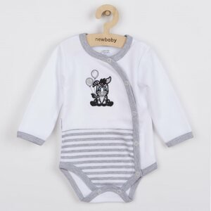 Kojenecké bavlněné celorozepínací body New Baby Zebra exclusive Varianta: bílá/68 (4-6m)