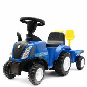Dětské odrážedlo traktor s vlečkou a nářadím Baby Mix New Holland Varianta: modrá