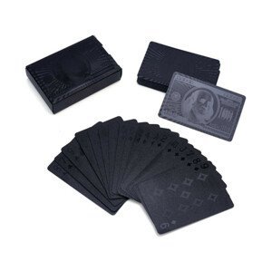 Dudlu Luxusní černé hrací karty 54 ks