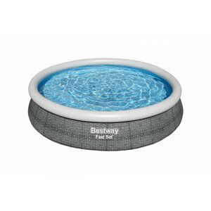Dudlu Nafukovací bazén Fast Set šedý, kartušová filtrace, 3,66m x 76cm