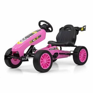 Dětská šlapací motokára Go-kart Milly Mally Varianta: Rocket - růžová